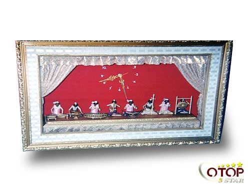 Wooden Dolls and Thai Musical Instrument Model