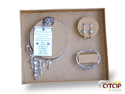 Silver Jewelry with Met Mayom Pattern