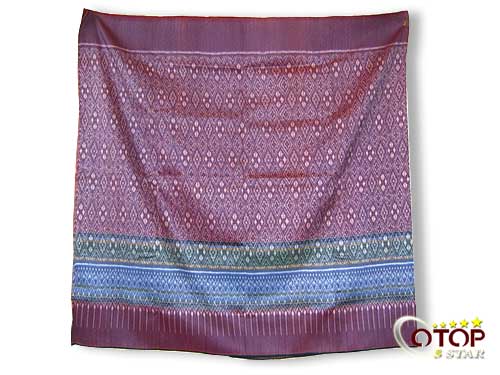 Mudmee Silk Cloth (Luk Kaew Pattern)