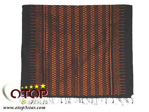 Mudmee Silk Cloth with Luk Kaew Pattern