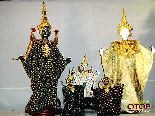 Traditional Thai Drama Mask/Dolls with Thai Drama Masks — 3