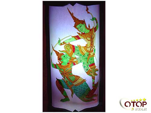 Bamboo Lamp with Tradition Tha Patterns — 3