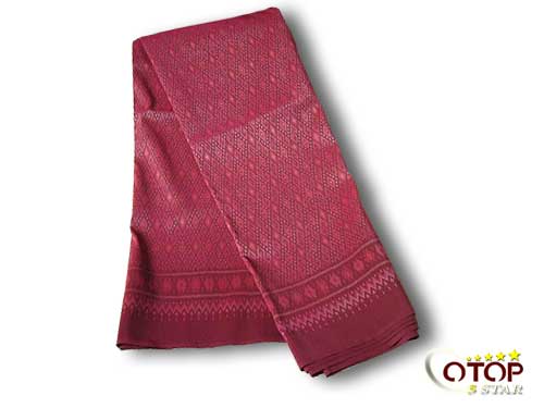 Natural Dyed Mudmee Silk Cloth (with Hook Pattern) — 2