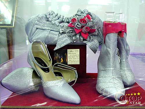 Silk Cloth Processed Product (Silk Shoes and Silk Handbag)
