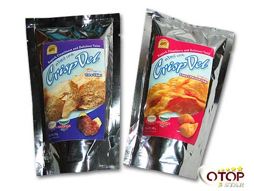 Banana chips, Taro chips, Sweet potato chips, Red sweet potato chips