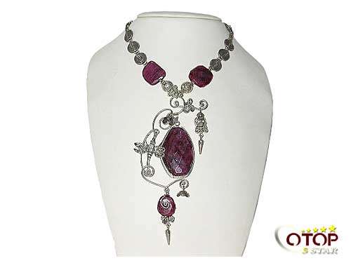 Silver Jewelry with Semiprecious Color Stone — 3