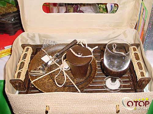 Palmyra-Wood Breakfast Set