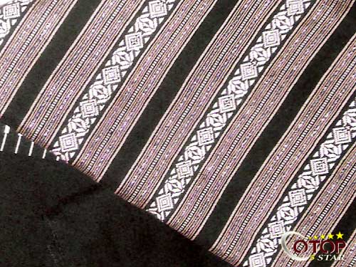Hand-Woven Cloth with Star-Encircling Moon Pattern — 2