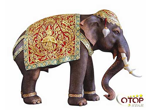 Lacquered Elephant Model